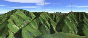 大麻山から