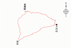 大代山トレース